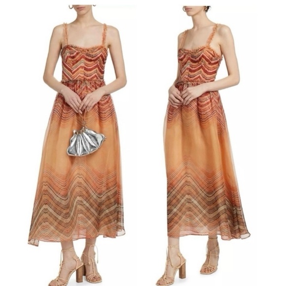 Ulla Johnson Gisele Watercolor Print Silk Sleeveless Midi
Cocktail Dress size 6 - Picture 1 of 12